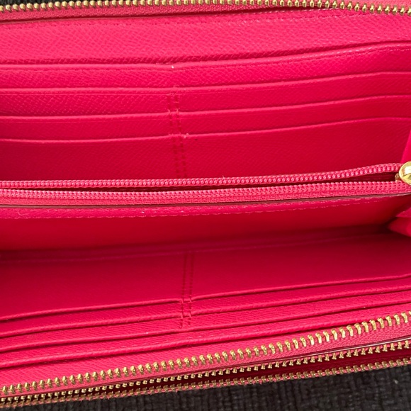 Coach Fuchsia Leather Wristlet - Picture 8 of 9
